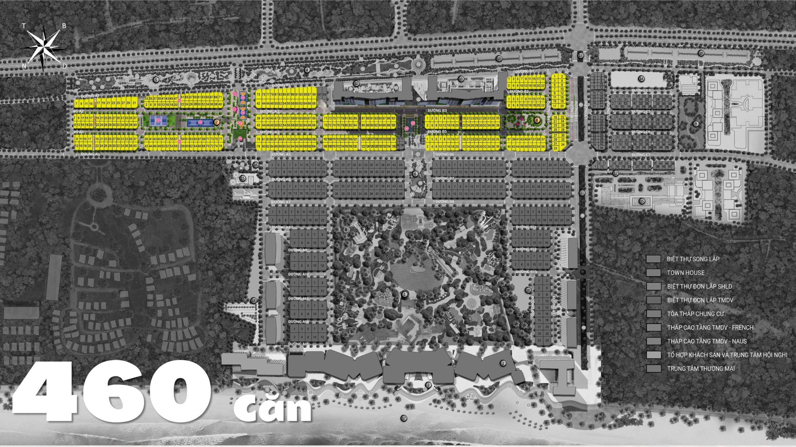 Số lượng, vị trí Casa Villa Song Lập Blanca City