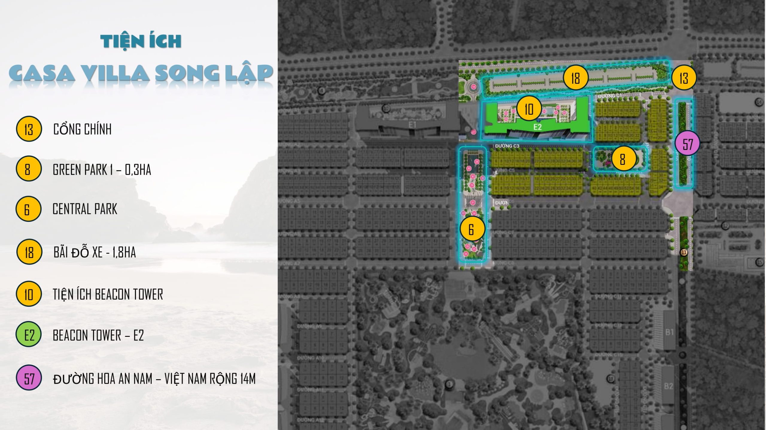 Tiện ích Casa Villa Song Lập