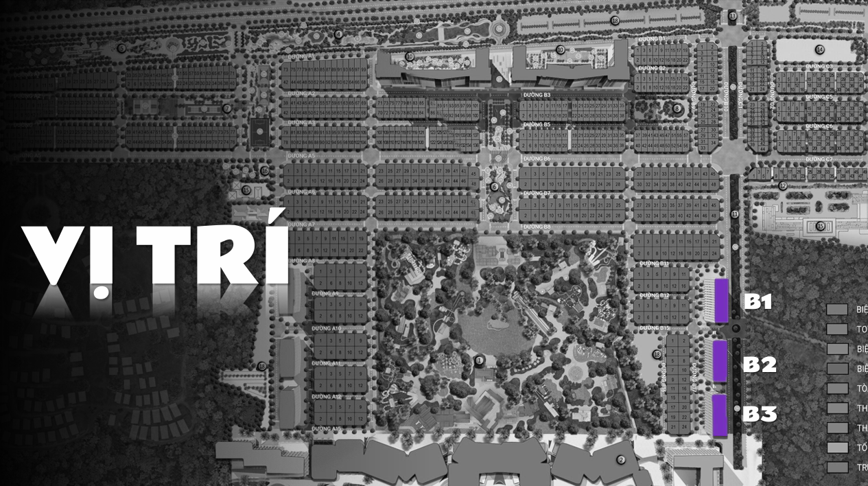 CĂN HỘ BLANCA 3 Vị trí 3 tòa Blanca đợt 1