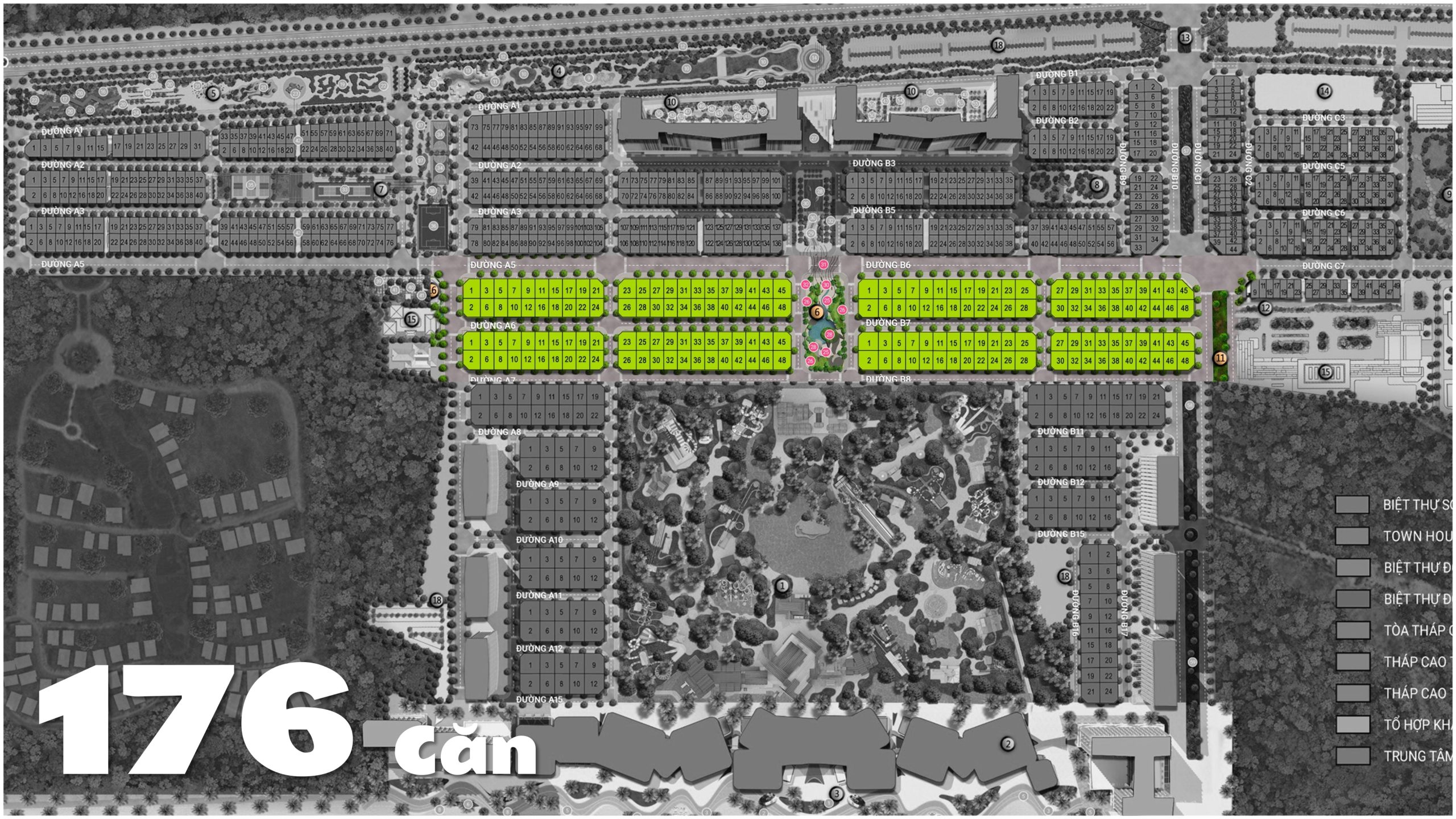 Vị trí, số lượng căn Casa Villa Đơn Lập Blanca City