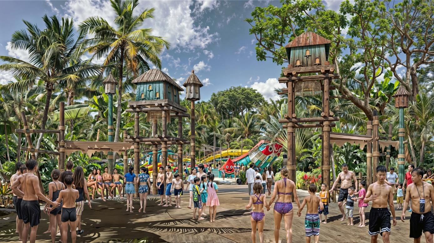 Không gian xanh mướt tái hiện thiên nhiên hoang sơ.